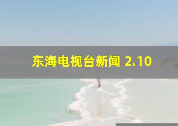 东海电视台新闻 2.10